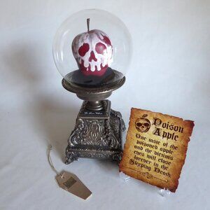 OOAK 13” NEW DISNEY SNOW WHITE POISON APPLE UNDER GLASS DISPLAY ODDITY